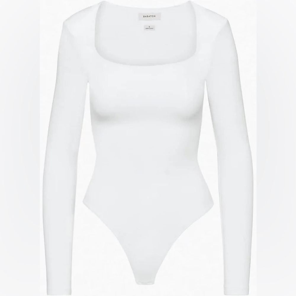 Aritzia Babaton Contour Square Neck Longsleeve Bodysuit